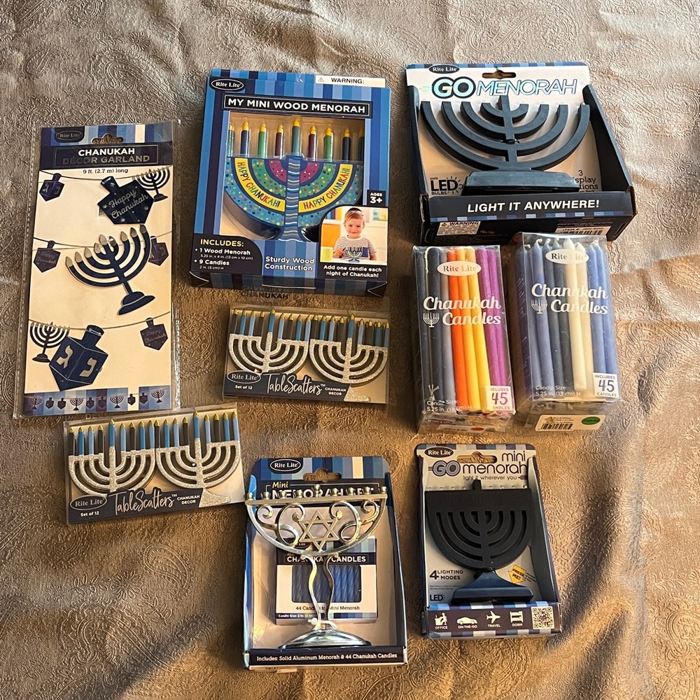 Rite Lite everything needed for Hanukkah decor and celebration